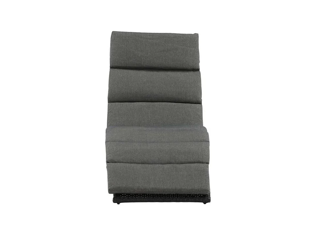 Chaise Longue "Archie" 158cm Noir