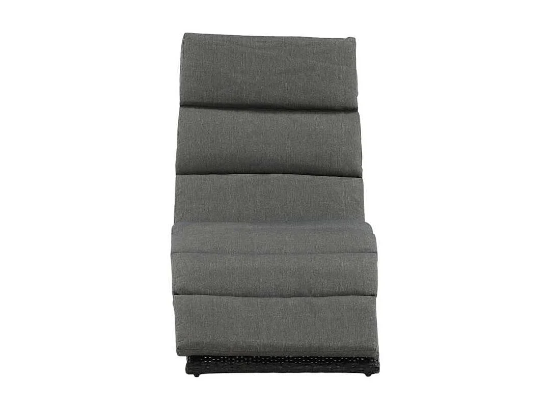 Chaise Longue "Archie" 158cm Noir