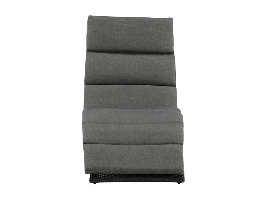 Chaise Longue "Archie" 158cm Noir