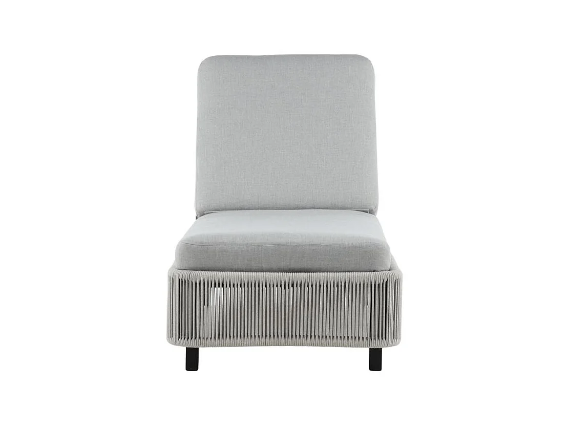 Virya Sonnenliege grau, schwarz.