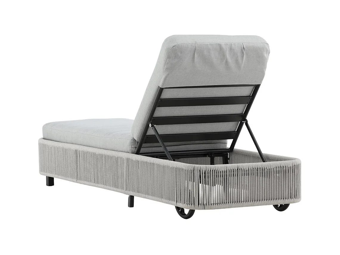 Virya Sonnenliege grau, schwarz.