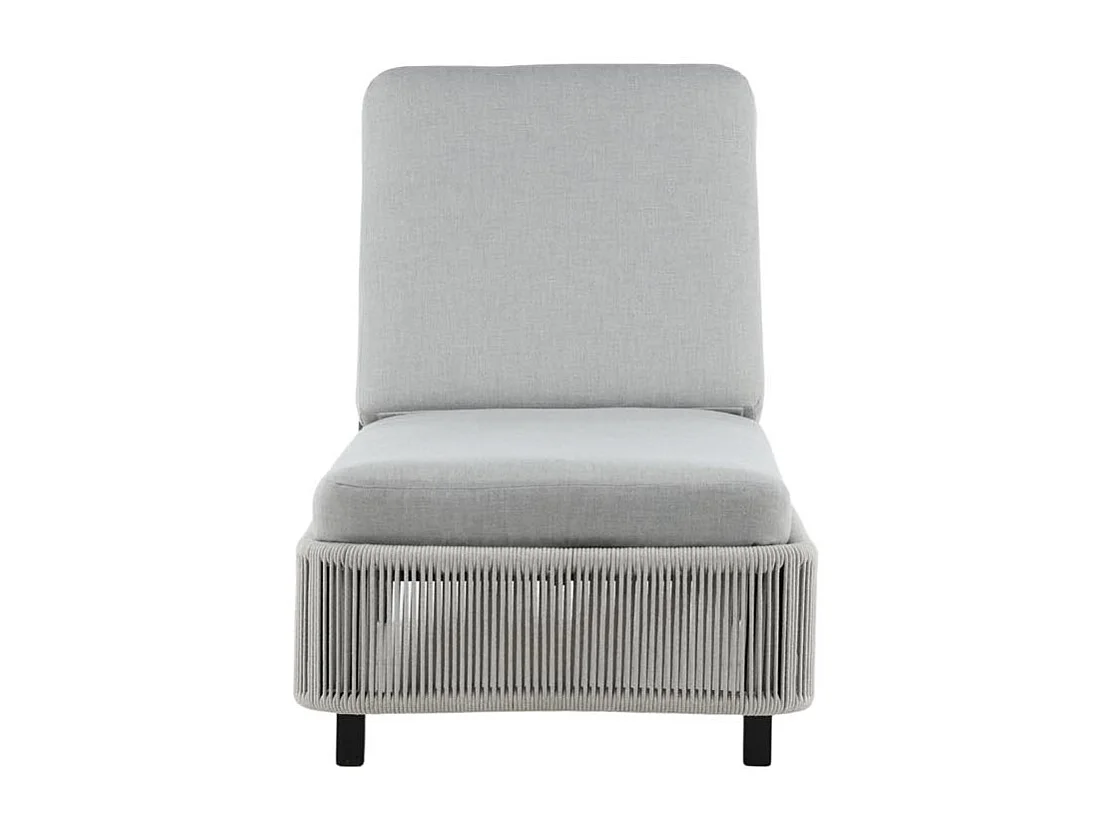 Virya chaise longue gris, noir.