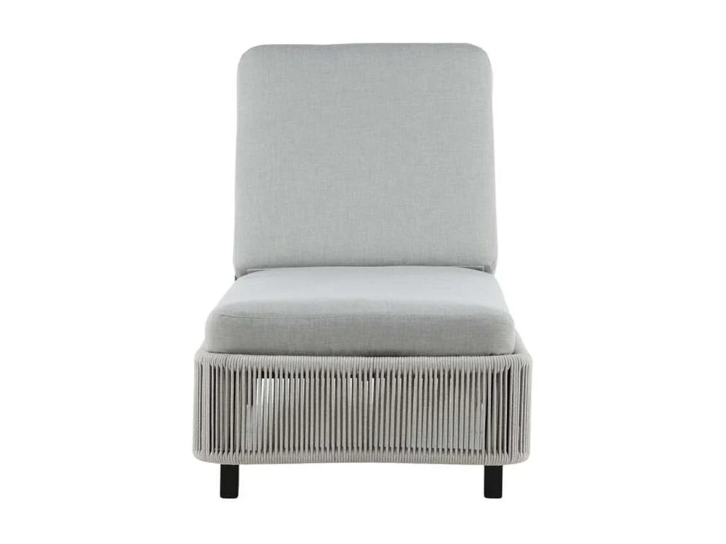 Virya chaise longue gris, noir.