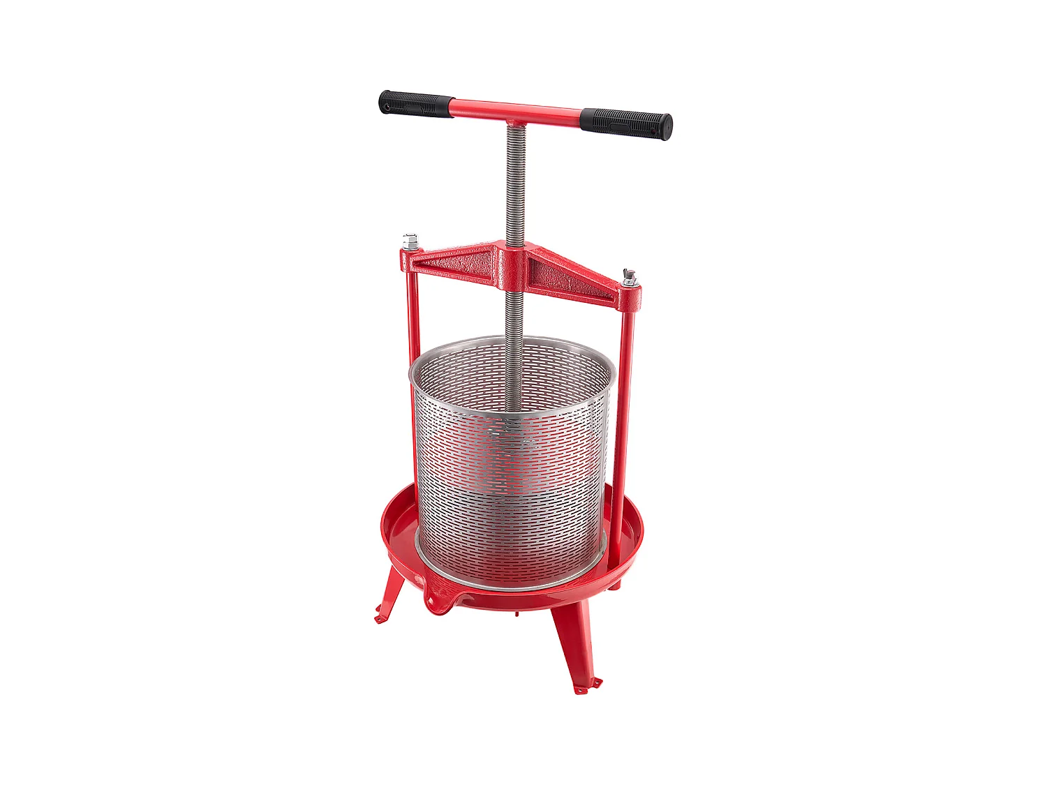 Handpresse für Früchte und Wein SucceBuy , Edelstahl 14L, für die Hausbrauerei, mit Querbalken und Stabiler Dreieckskonstruktion