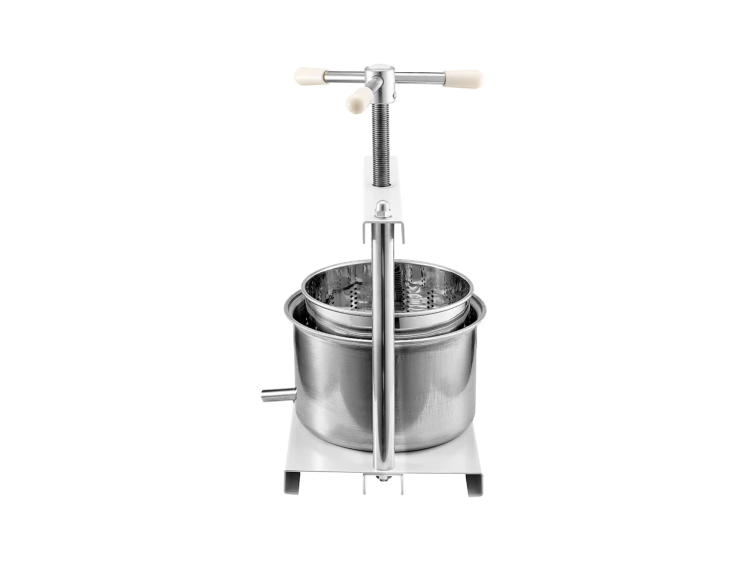 Prensa Manual para Vinificação Doméstica SucceBuy, 5 L, Aço Inoxidável, Extrator de Sumo para Sidra, Maçã, Uva, Mel