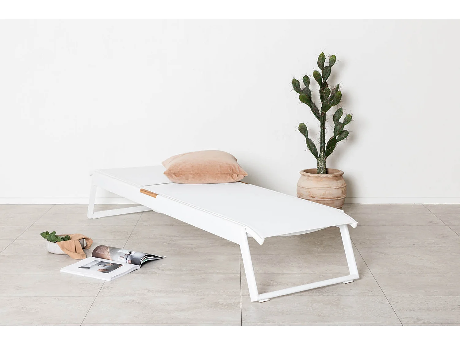 Mexico Chaise longue, blanc.