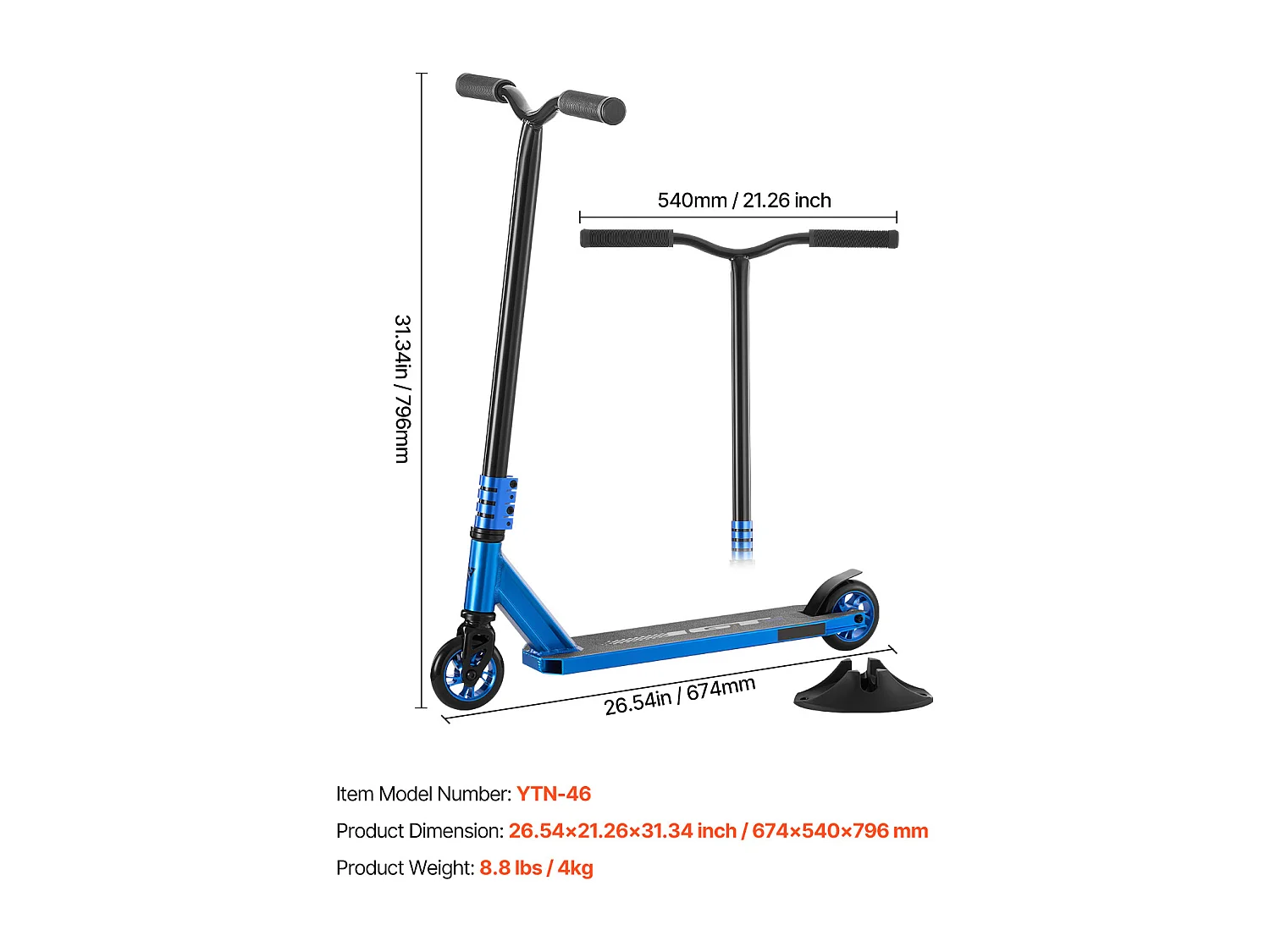 Akrobatisches Roller SucceBuy, Straßenscooter für Kinder und Erwachsene, Leichte Doppelschicht-Plattform
