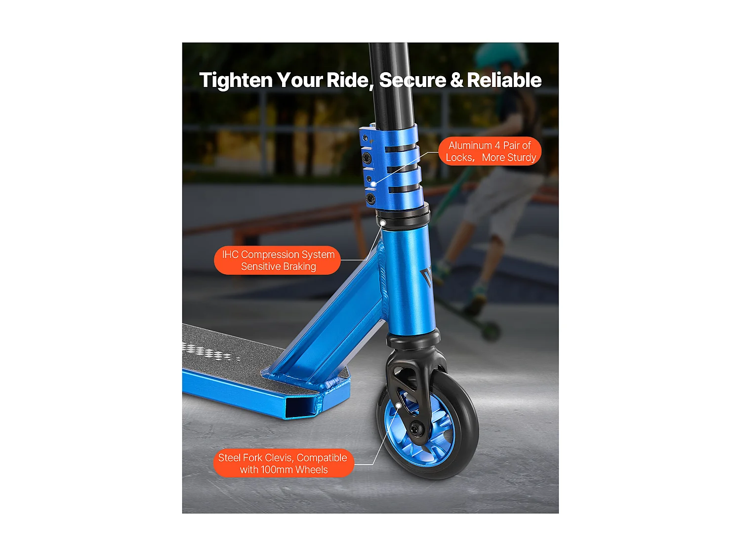 Akrobatisches Roller SucceBuy, Straßenscooter für Kinder und Erwachsene, Leichte Doppelschicht-Plattform