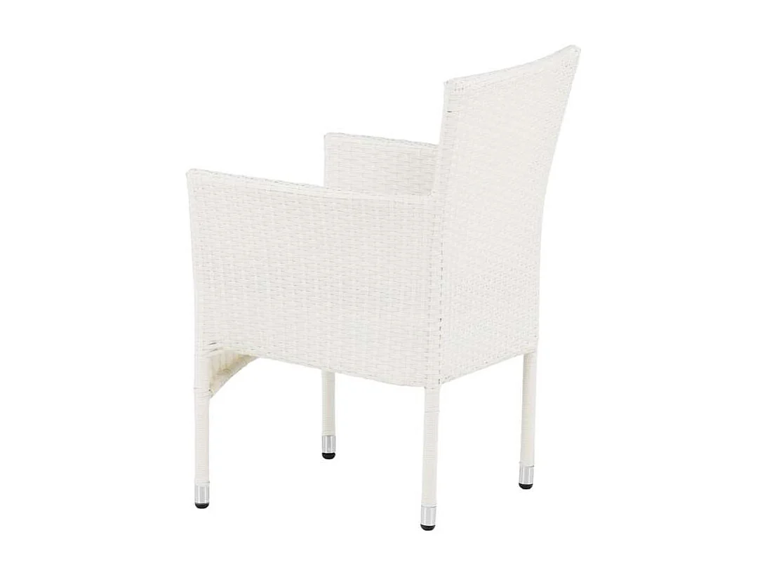 Malina chaise de jardin avec coussin de jardin blanc.