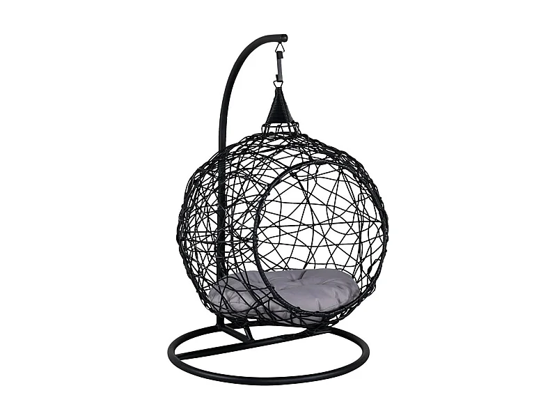 Lexi Gartenstuhl hängend für Kinder schwarz.