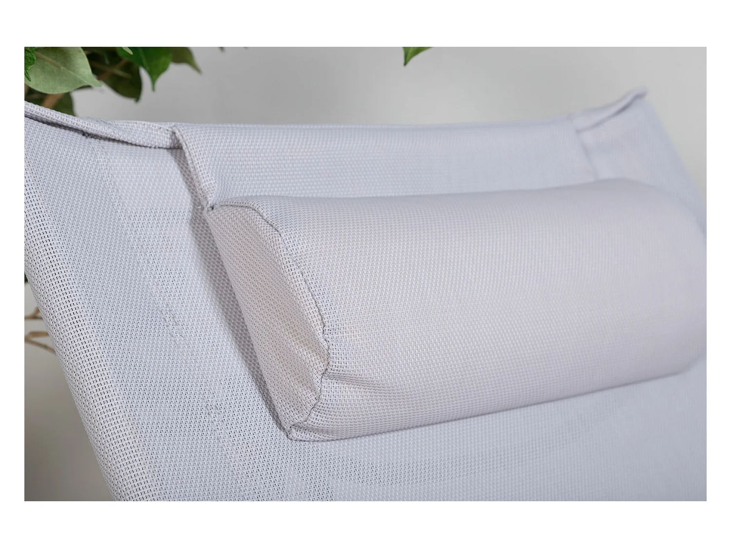 Seville Chaise longue de jardin, chaise de plage pliante, gris.