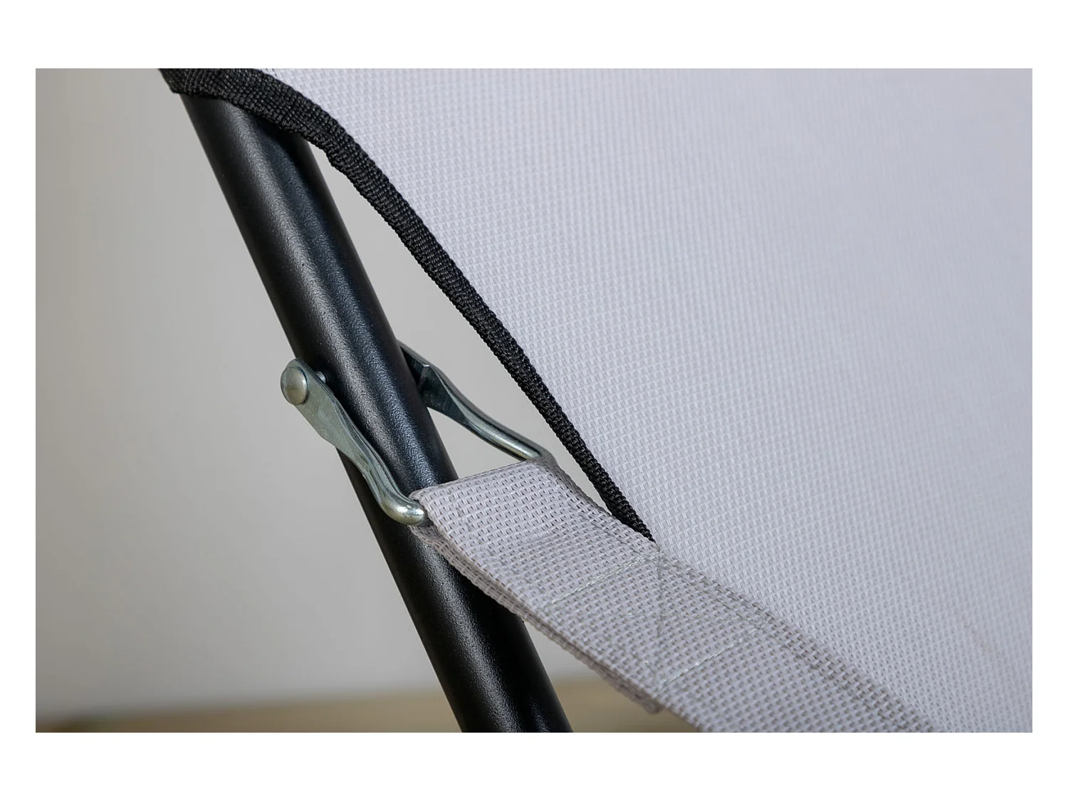 Seville Chaise longue de jardin, chaise de plage pliante, gris.