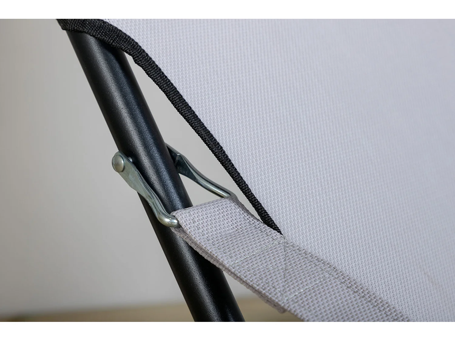 Seville Chaise longue de jardin, chaise de plage pliante, gris.