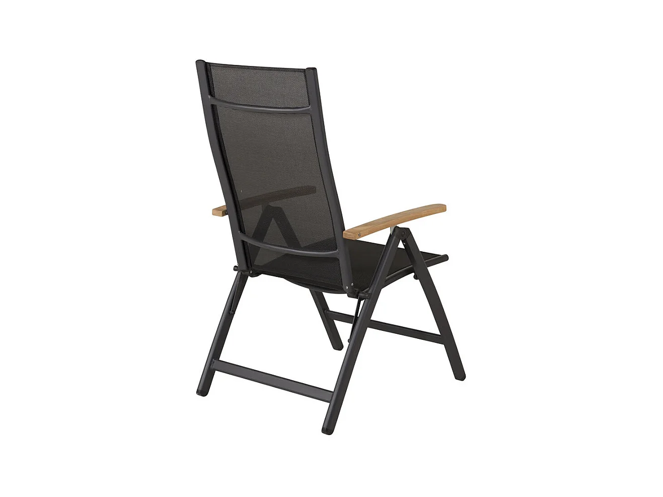 Panama Gartenstuhl einstellbar schwarz.