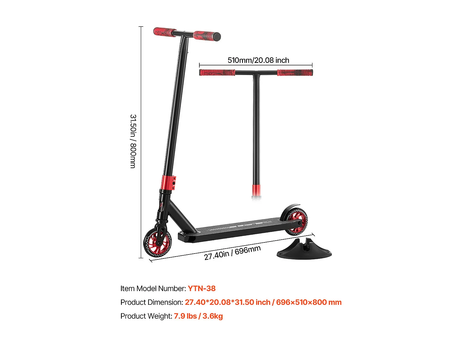 Trotineta Acrobatica SucceBuy, Trotinette per Strada per Bambini e Adulti, Piattaforma Leggera a Doppia Strato