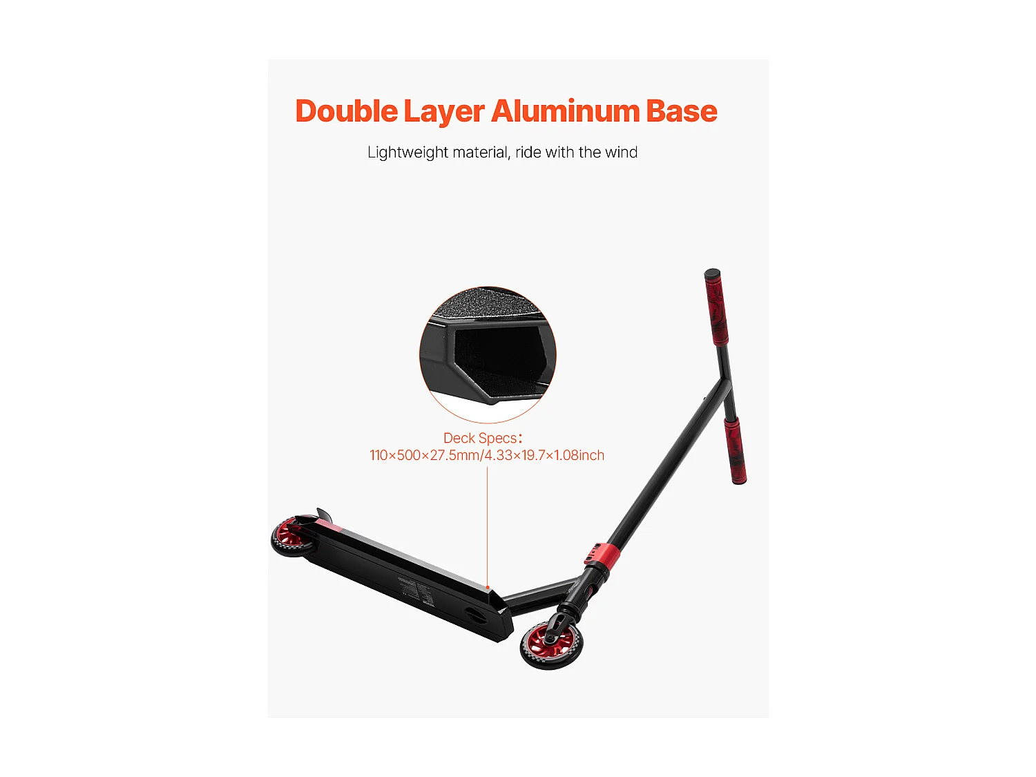 Trotineta Acrobatica SucceBuy, Trotinette per Strada per Bambini e Adulti, Piattaforma Leggera a Doppia Strato