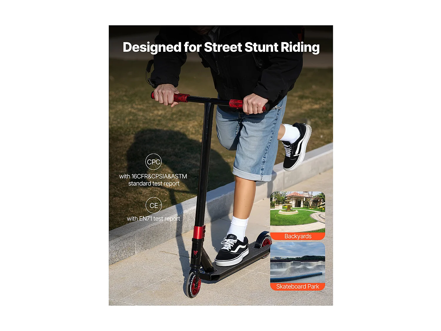 Trotineta Acrobatica SucceBuy, Trotinette per Strada per Bambini e Adulti, Piattaforma Leggera a Doppia Strato