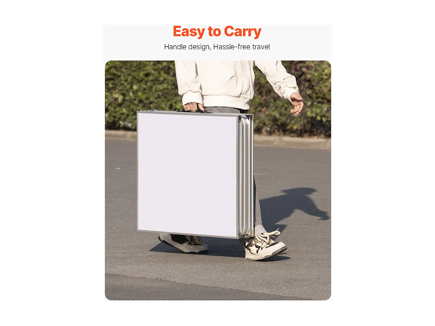 Stół do Beer-Pong Portatywny SucceBuy, 2,4 m, Gra na Imprezę w Bagażniku, Otwory na Puszki, Piłki do Ping-Ponga