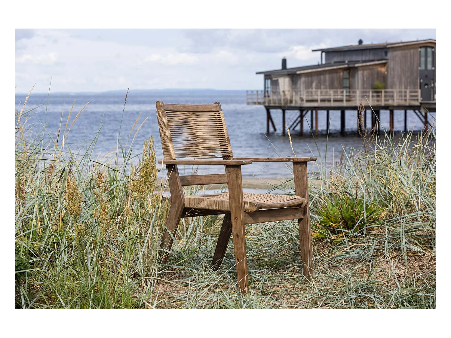 Peter chaise de jardin marron.