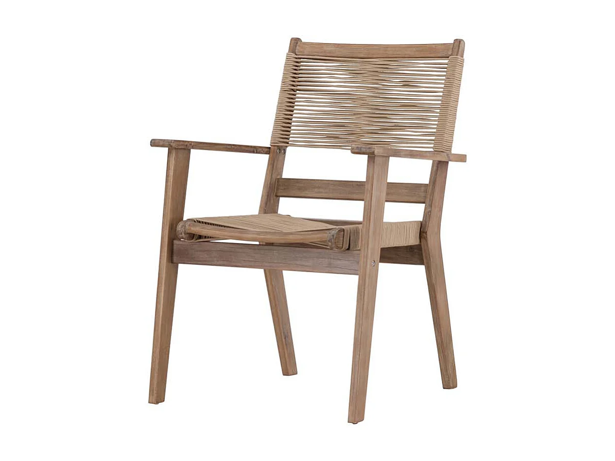 Peter chaise de jardin marron.