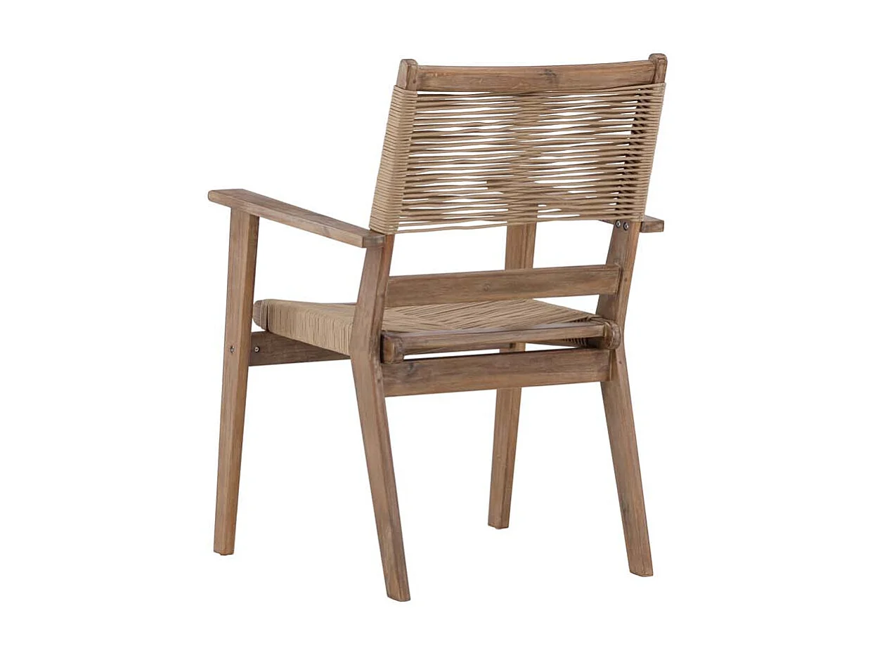 Peter chaise de jardin marron.