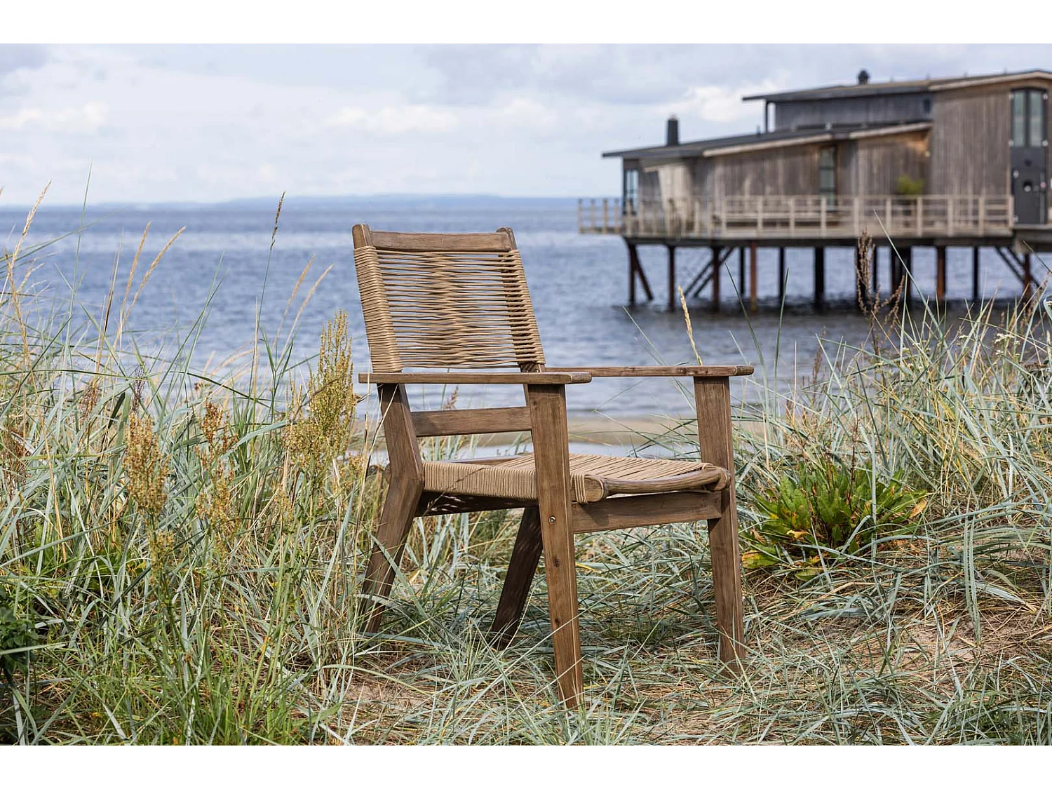 Peter chaise de jardin marron.