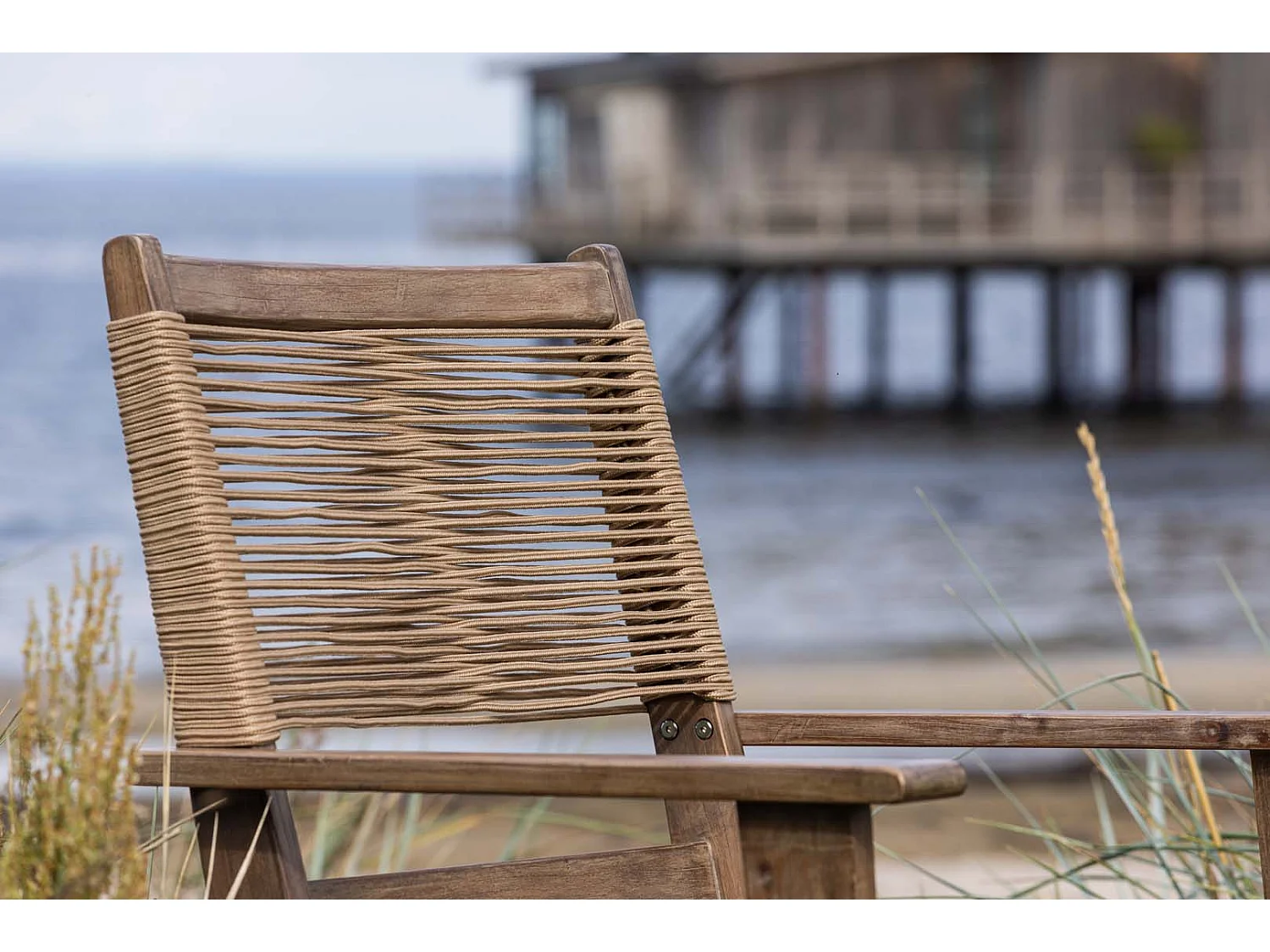 Peter chaise de jardin marron.