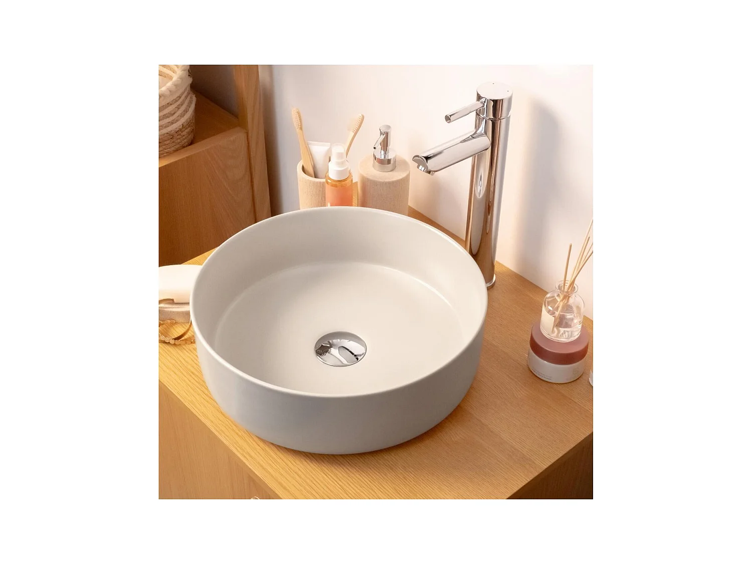 Ronde opzetwastafel 36 x 36 cm DIEGO