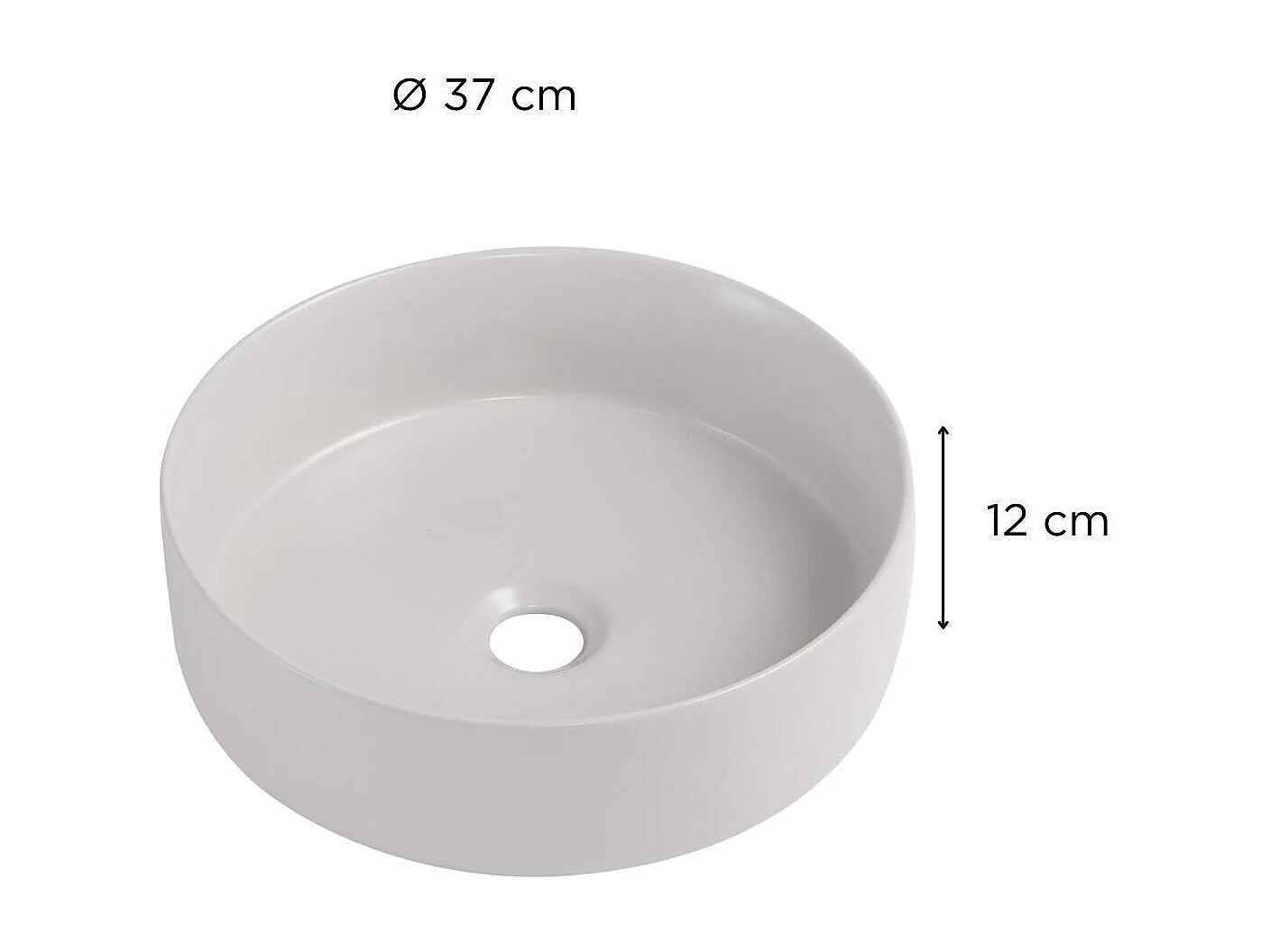 Ronde opzetwastafel 36 x 36 cm DIEGO