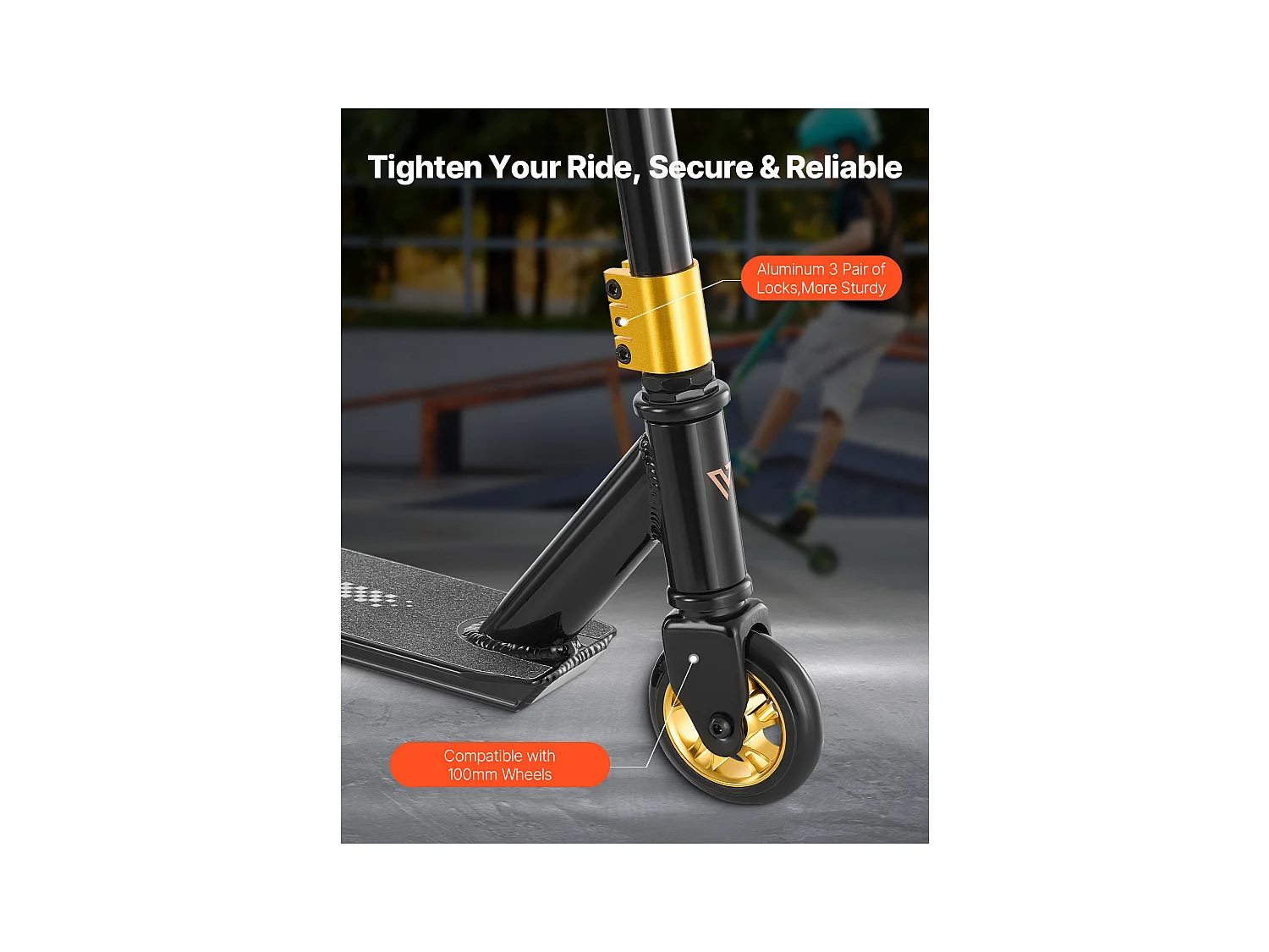 Trottinette Acrobatique SucceBuy, Trottinettes de Rue pour Enfants et Adultes, Plateau Léger