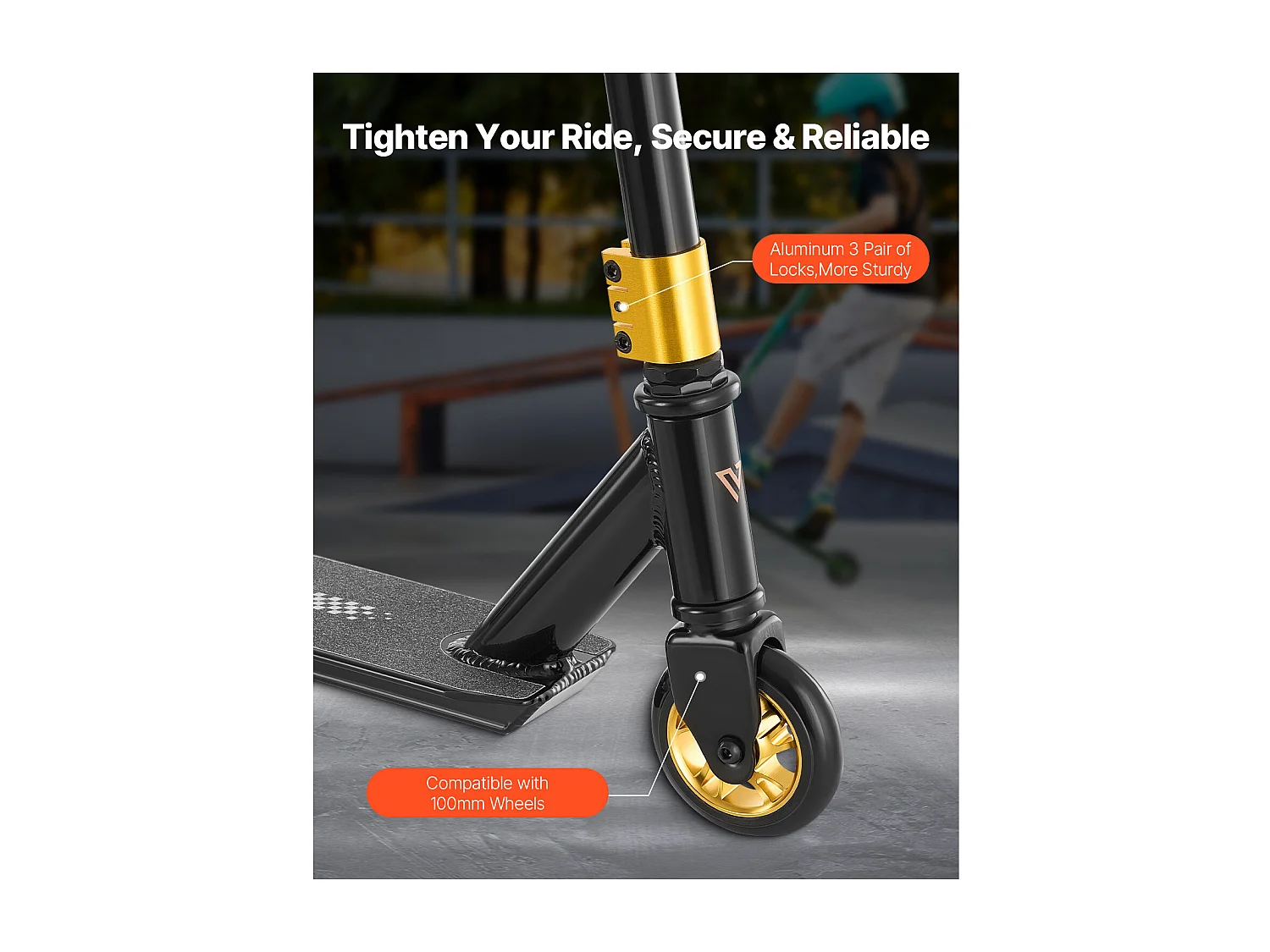 Trottinette Acrobatique SucceBuy, Trottinettes de Rue pour Enfants et Adultes, Plateau Léger