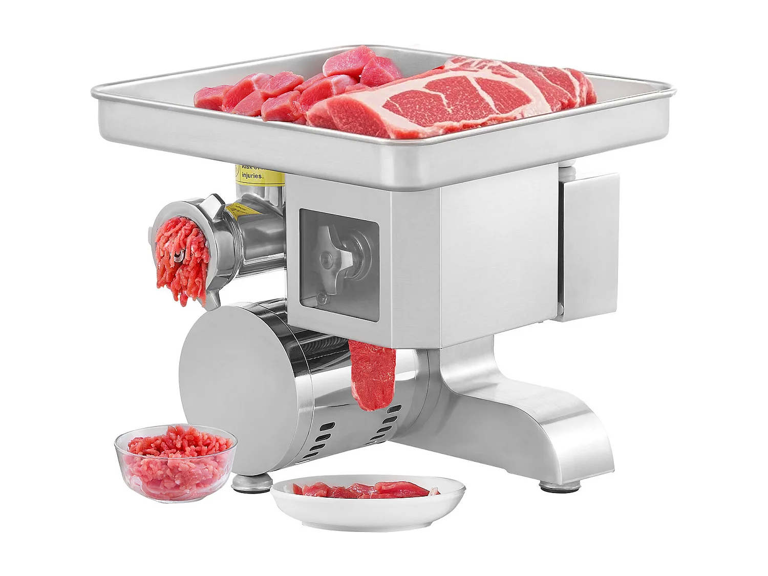 Commerciële Elektrische Vleeshaaker SucceBuy , Snijmachine van 5 kg/Minuut en Worstvuller