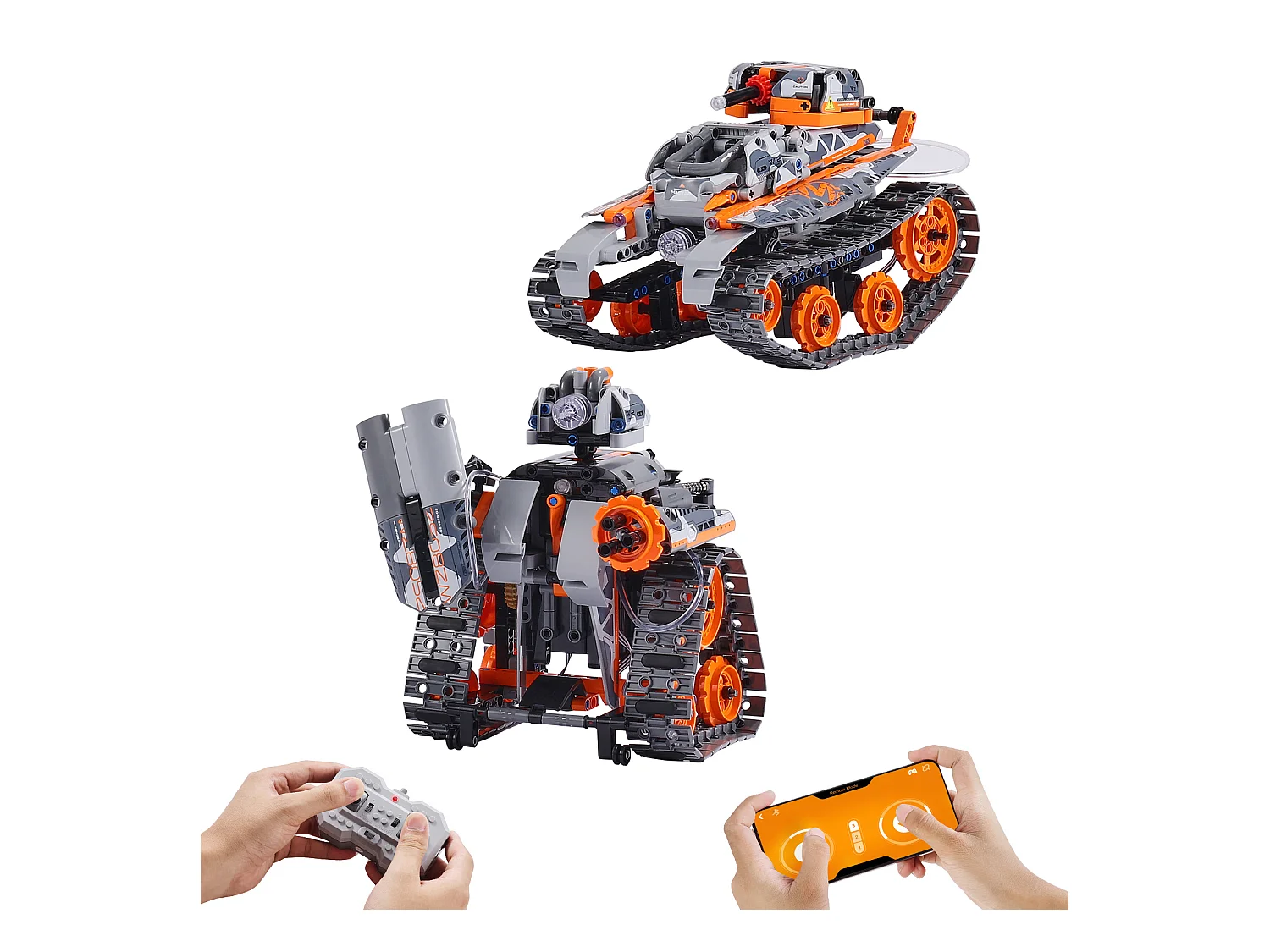 STEM-Bausteine Spielzeug SucceBuy, für Kinder, 5-in-1, 554 Teile, RC-Konstruktionssatz