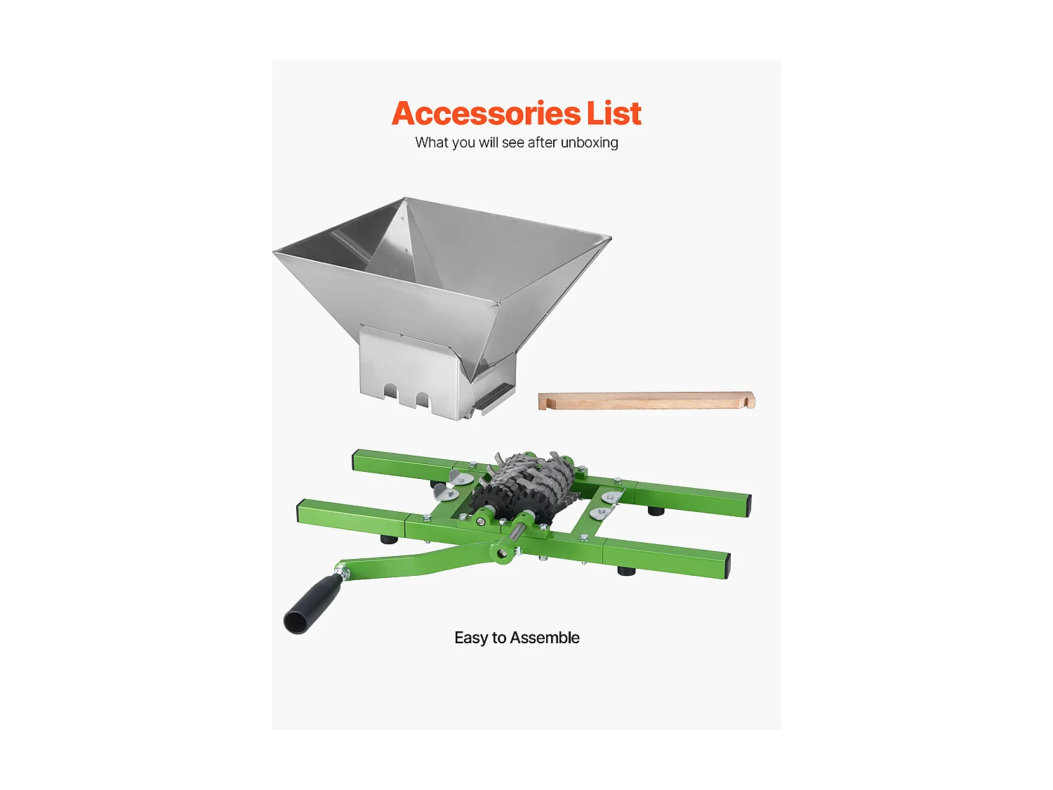 Fruchtpresse SucceBuy , Edelstahl 7 L, für Wein und Apfelwein, Ausgestattet mit Einem Rollgriff für Haus und Küche