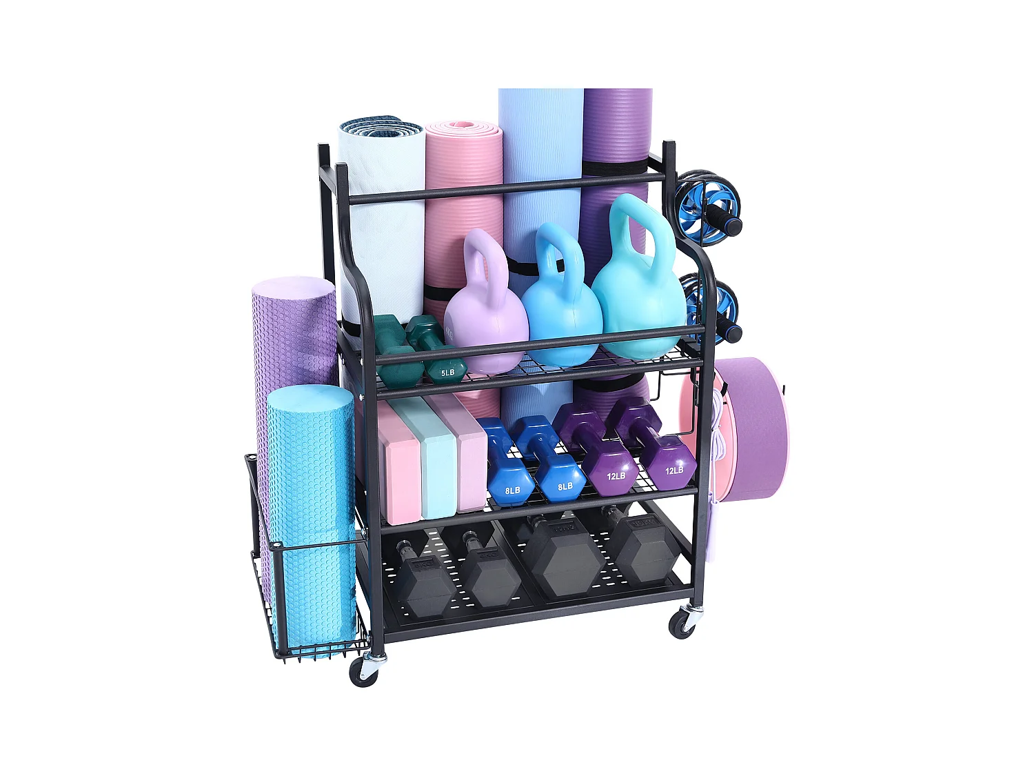 Yoga-Houder SucceBuy, Organizer voor Fitnessapparatuur voor Thuis, Gewichtshouder voor Halters