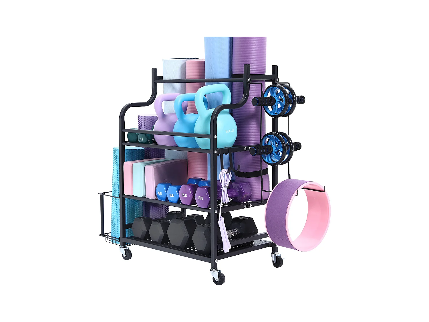 Yoga-Houder SucceBuy, Organizer voor Fitnessapparatuur voor Thuis, Gewichtshouder voor Halters