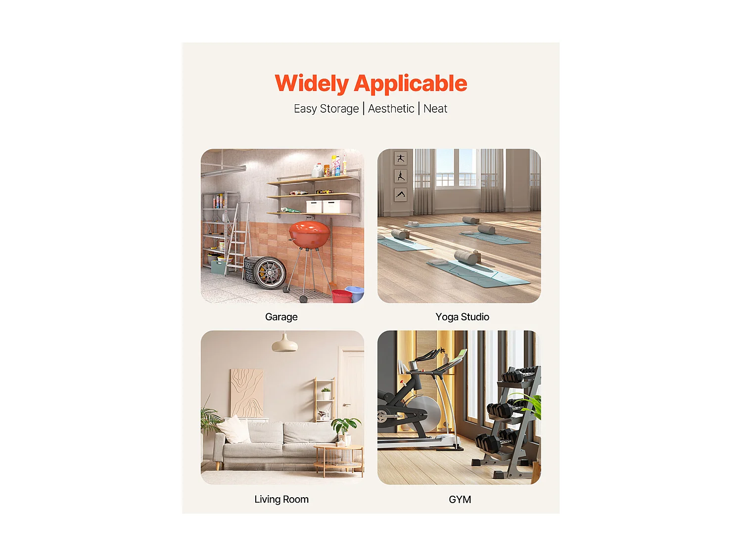 Support de Yoga Organisateur SucceBuy, Organiseur d'Équipement de Gym à Domicile, Support de Poids pour Haltères