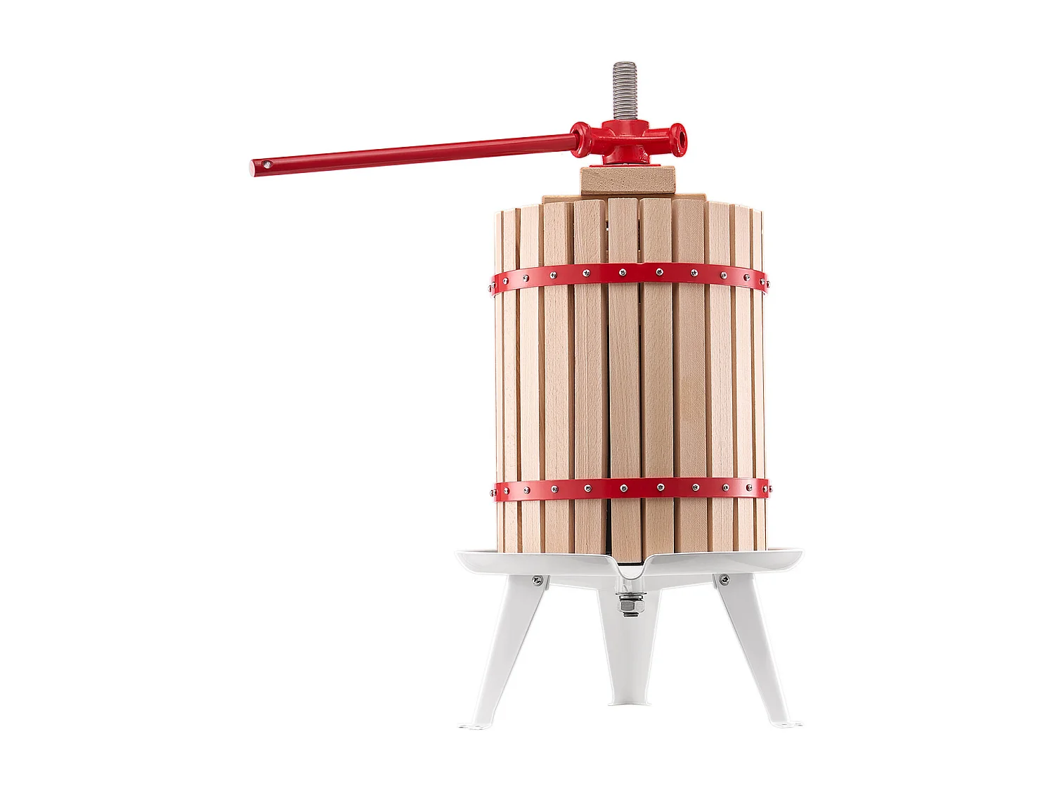 Spremiagrumi Manuale per Frutta e Vino SucceBuy, con Cesto di Legno 18L, per Produzione di Succo