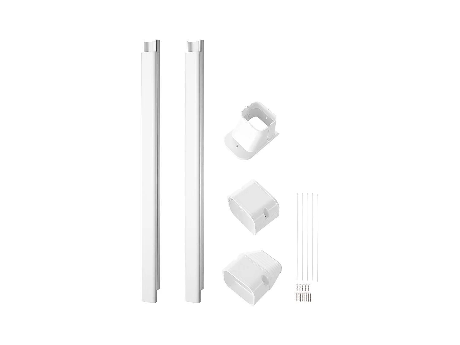 Couverture de Ligne SucceBuy en L 7.62cm de Largeur 227 cm pour Mini-Split/Climatiseur. PVC