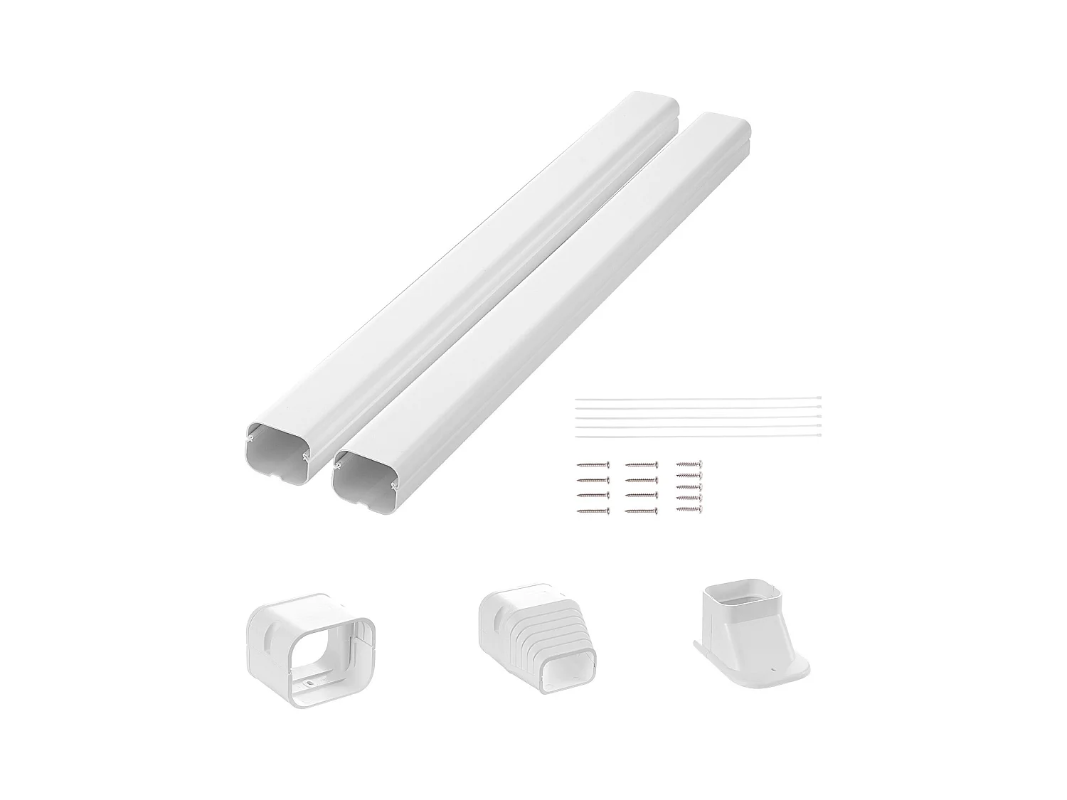 Couverture de Ligne SucceBuy en L 7.62cm de Largeur 227 cm pour Mini-Split/Climatiseur. PVC