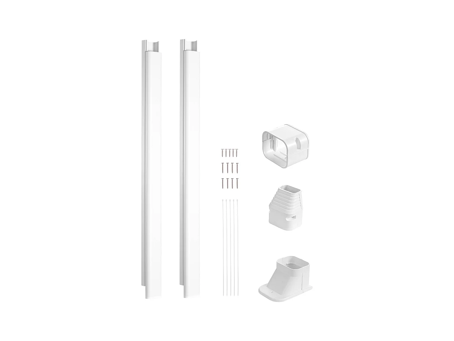 Couverture de Ligne SucceBuy en L 7.62cm de Largeur 227 cm pour Mini-Split/Climatiseur. PVC