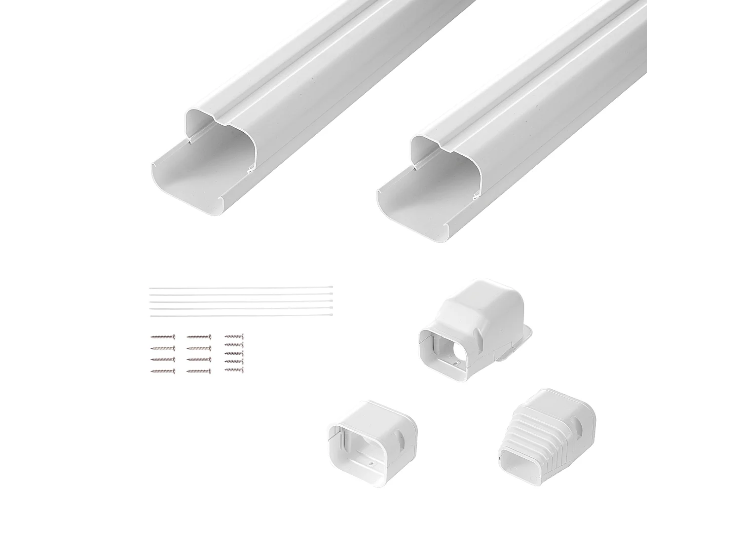 Leidingbedekking SucceBuy in L 7.62cm Breedte 227 cm voor Mini-Split/Airconditioning. PVC