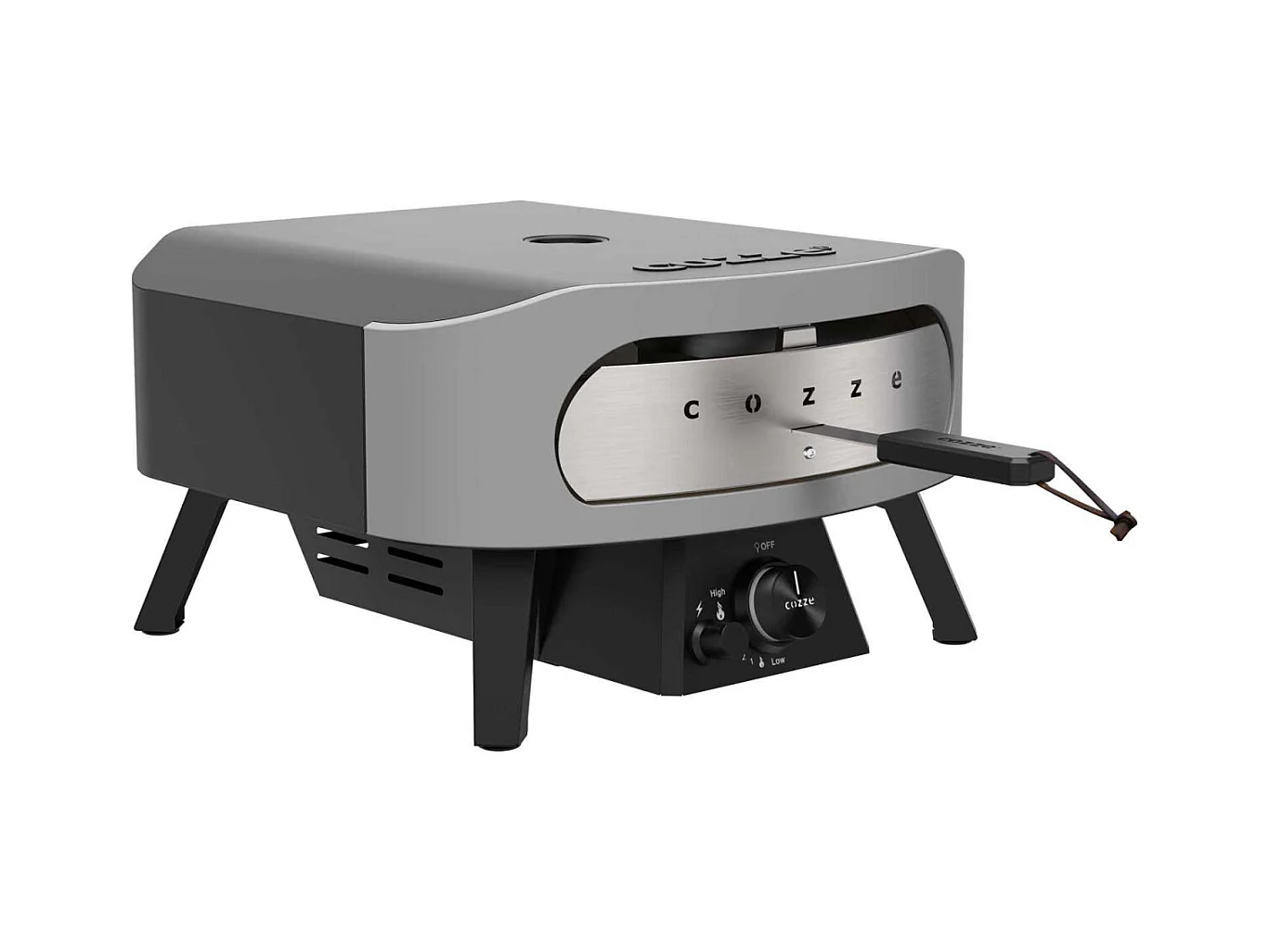 Four à pizza au gaz Classic avec porte Pierre à pizza 34.5 x 34.5 x 1 cm