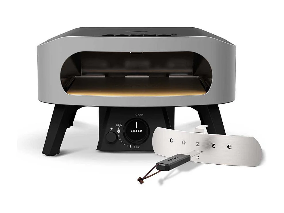 Four à pizza au gaz Classic avec porte Pierre à pizza 34.5 x 34.5 x 1 cm