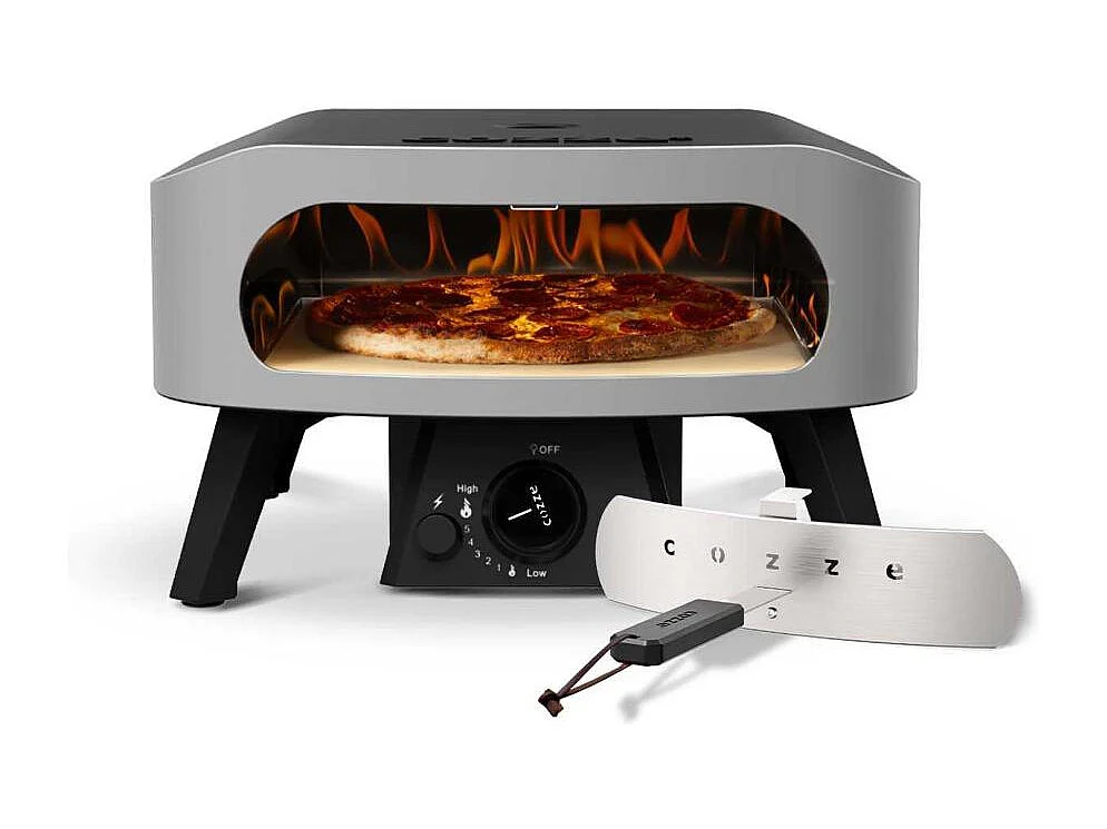 Four à pizza au gaz Classic avec porte Pierre à pizza 34.5 x 34.5 x 1 cm