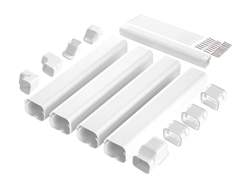 Leidingbescherming SucceBuy 7.62cm Breedte 535 cm voor Mini-Airconditioning Gescheiden/Centraal in PVC