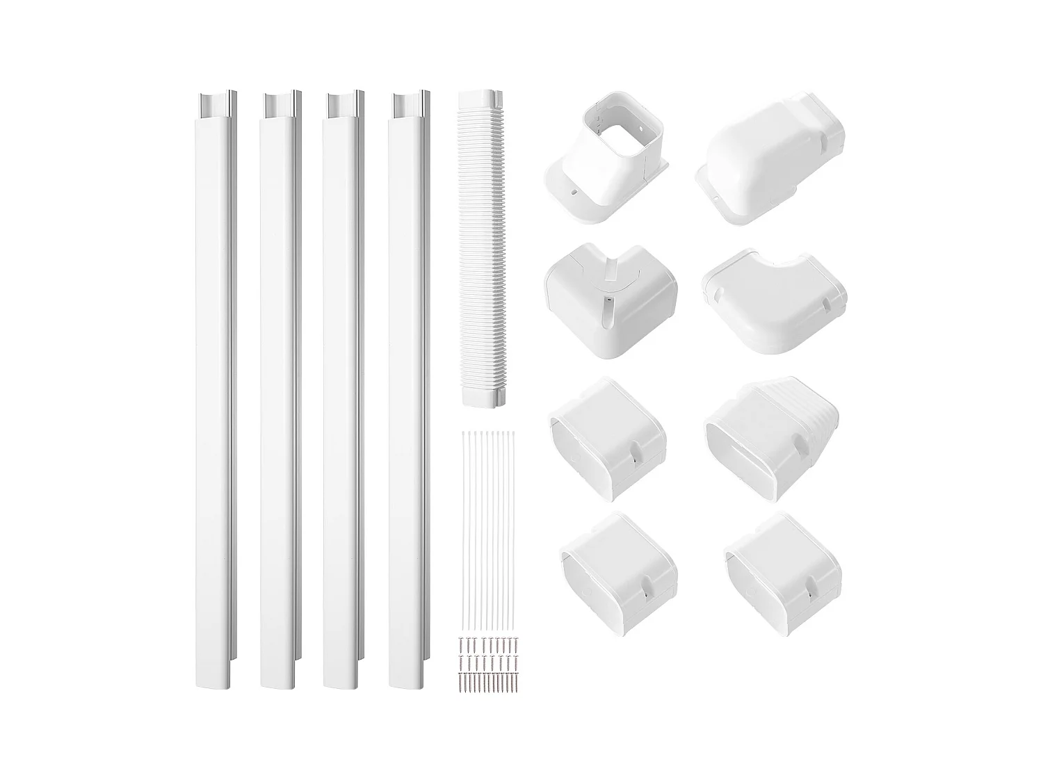 Leitungsschutz SucceBuy 7.62cm Breite 535 cm für Mini-Klimaanlage Getrennt/Zentral in PVC