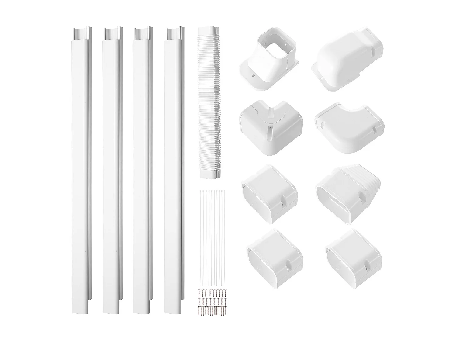 Couvercle de Ligne SucceBuy 7.62cm de Largeur 535 cm pour Mini-Climatiseur Séparé/Central en PVC