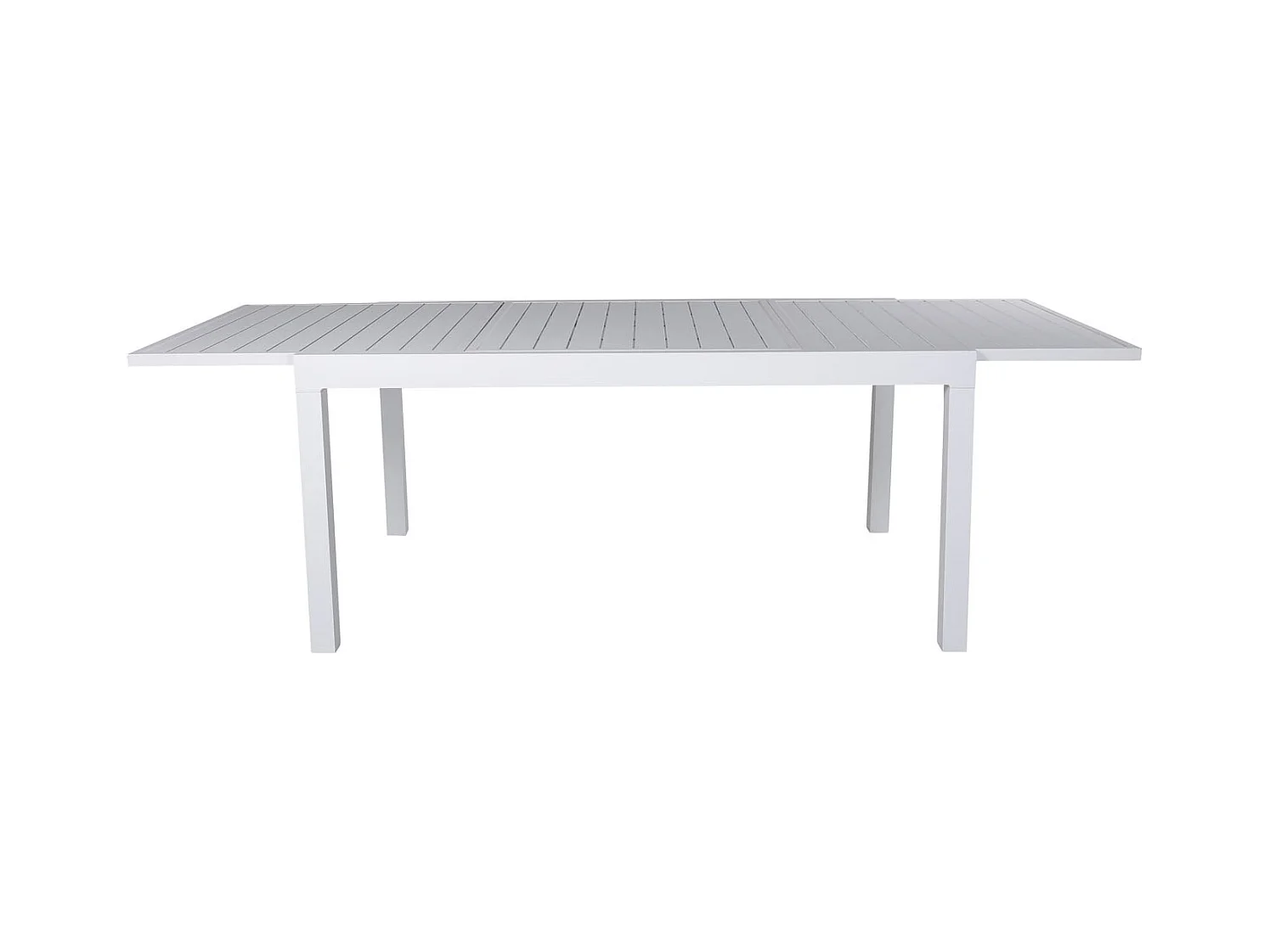 Marbella Esstisch inkl. Zusatzplatte 160, 240 cm Weiss weiss.