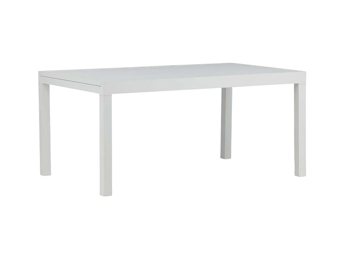 Marbella Esstisch inkl. Zusatzplatte 160, 240 cm Weiss weiss.